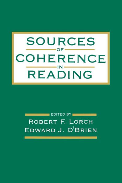 Sources of Coherence in Reading / Edition 1