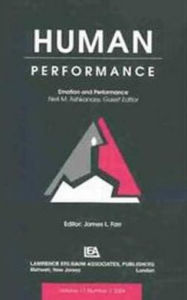 Title: Emotion and Performance: A Special Issue of Human Performance, Author: NEAL M ASHKANASY