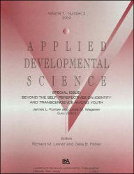 Title: Beyond the Self: Perspectives on Identity and Transcendence Among Youth:a Special Issue of applied Developmental Science, Author: James L. Furrow