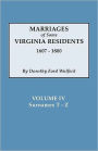 Marriages Of Some Virginia Residents, Vol. Iv