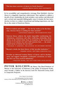 peter kolchin american slavery review American slavery summary peter kolchin homework help american slavery (critical survey of contemporary fiction) although kolchin focuses on american slavery. peter kolchin american slavery review American slavery summary peter kolchin homework help american slavery (critical survey of contemporary fiction) although kolchin focuses on american slavery.