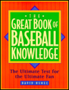 The Great Book of Baseball Knowledge; Trivia to Test the Ultimate Fan