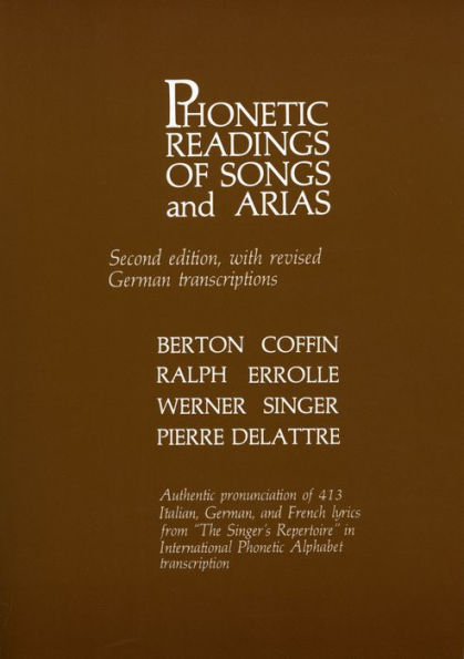Phonetic Readings of Songs and Arias / Edition 2