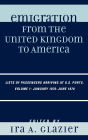 Emigration from the United Kingdom to America: Lists of Passengers Arriving at U.S. Ports, January 1870 - June 1870, Volume 1