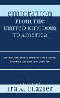 Emigration from the United Kingdom to America: Lists of Passengers Arriving at U.S. Ports, January 1871 - June 1871: Volume 3