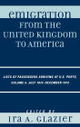 Emigration from the United Kingdom to America: Lists of Passengers Arriving at U.S. Ports, July 1872 - December 1872: Volume 6