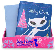 French Kitty Holiday Cheer Holiday Note Cards