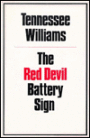 The Red Devil Battery Sign