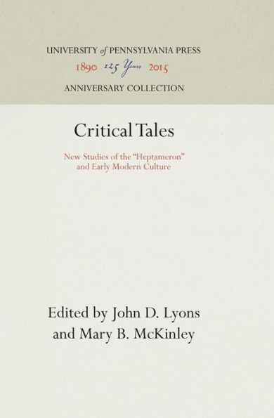 Critical Tales: New Studies of the 