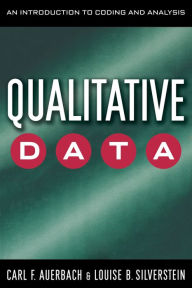 Title: Qualitative Data: An Introduction to Coding and Analysis, Author: Carl Auerbach