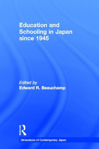 Education and Schooling in Japan since 1945