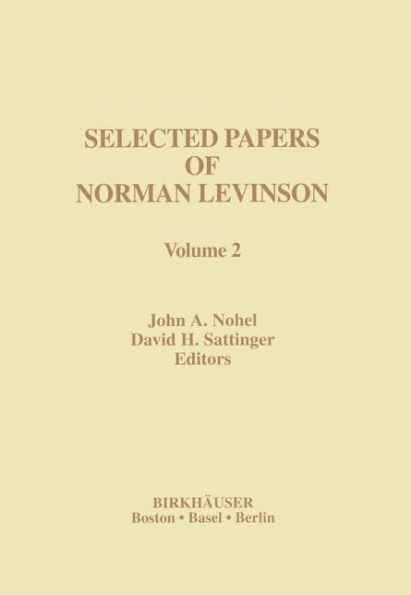 Selected Papers of Norman Levinson: Volume 2