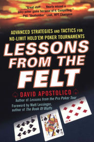 Title: Lessons From The Felt: Advanced Strategies And Tactics For No-limit Hold'em Tournaments, Author: David Apostolico