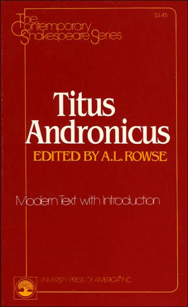 Noble®　A.　(Contemporary　by　Series)　Shakespeare　Andronicus　Titus　Barnes　Rowse,　Paperback