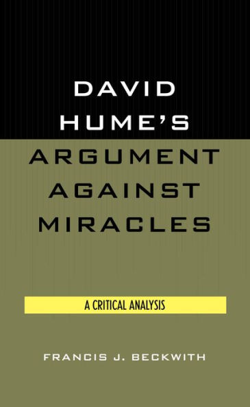 David Hume's Argument Against Miracles: A Critical Analysis