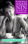 Title: Recollections of Anaïs Nin: By Her Contemporaries, Author: Benjamin Franklin V