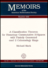 A Classification Theorem for Homotopy Commutative H-Spaces with Finitely Generated Mod 2 Cohomology Rings