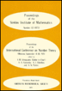 Proceedings on the International Conference on Number Theory, Moscow, September 1971