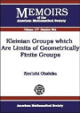 Kleinian Groups Which Are Limits of Geometrically Finile Groups