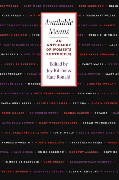 Available Means: An Anthology Of Women'S Rhetoric(s)