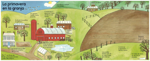 Agricultura: Una Introducción Atractiva a la Agricultura, Incluyendo Tractores, Graneros, Cultivos y Más