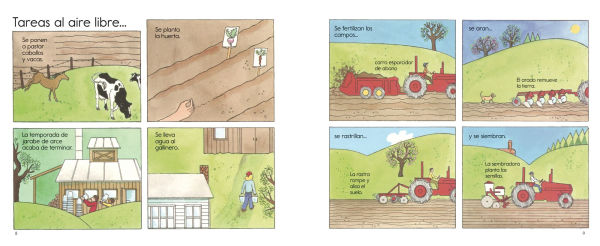 Agricultura: Una Introducción Atractiva a la Agricultura, Incluyendo Tractores, Graneros, Cultivos y Más