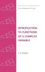 Introduction to Functions of a Complex Variable / Edition 1