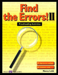 Find the Errors! II: Proofreading Activities