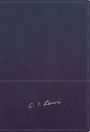 RVR, Biblia Reflexiones de C. S. Lewis, Leathersoft, Azul marino, con Índice, Interior a dos colores, Comfort Print