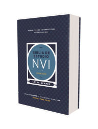 Title: NVI, Biblia de estudio actualizada, Revisión 2022, Letra grande, Tapa Dura, Interior a color, Palabras de Jesús en Rojo, Author: Nueva Versión Internacional