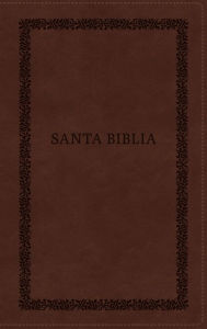 Title: RVR60, Santa Biblia, Tierra Santa, Ultrafina, Letra grande, Leathersoft, Café, con Cierre, Palabras de Jesús en Rojo, Comfort Print, Author: Vida