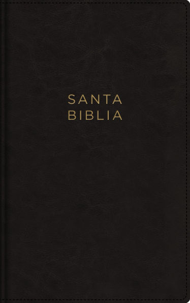 NBLA, Santa Biblia, Ultrafina, Letra grande, Leathersoft, Negro, Palabras de Jesús en rojo, con cierre