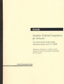 Surplus Federal Computers for Schools: An Assessment of the Early Implementation of E.O. 12999
