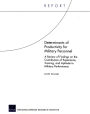Determinants of Productivity for Military Personnel: A Review of Findings on the Contribution of Experience, Training, and Aptitude to Military Performance