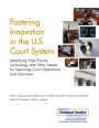 Fostering Innovation in the U.S. Court System: Identifying High-Priority Technology and Other Needs for Improving Court Operations and Outcomes