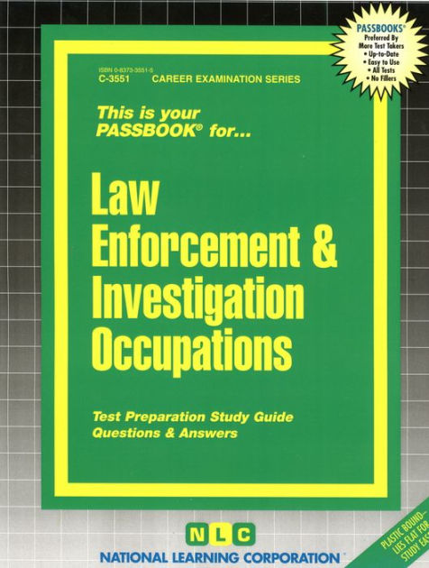 Law Enforcement And Investigation Occupations: Passbooks Study Guide 