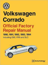 Volkswagen Corrado Official Factory Repair Manual: 1990-1994