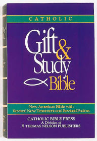 Catholic Gift and Study Bible: New American Bible (NAB), black bonded leather, gold-edged