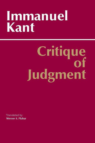 Critique of Judgment / Edition 1