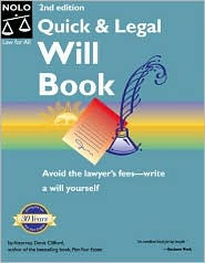 Quick and Legal Will Book
