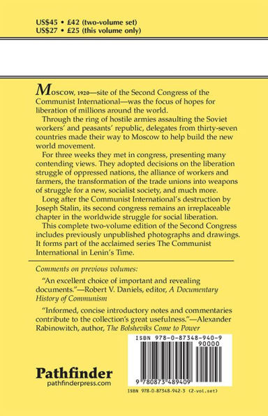 Workers of the World and Oppressed Peoples, Unite!: Proceedings and Documents of the Second Congress of the Communist International 1920