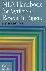 Title: MLA Handbook for Writers of Research Papers / Edition 5, Author: Joseph Gibaldi
