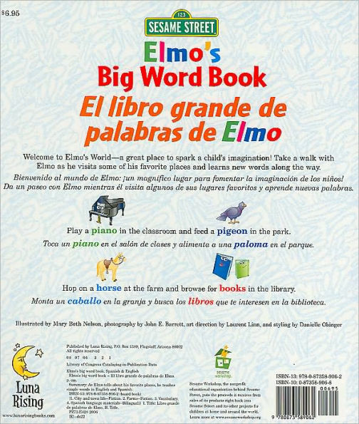 Elmo's Big Word Book/El libro grande de palabras de Elmo
