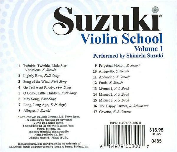 Suzuki Violin School, Vol 1