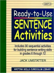 Ready-to-Use Sentence Activities: Unit 2