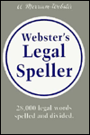 Webster's Legal Speller