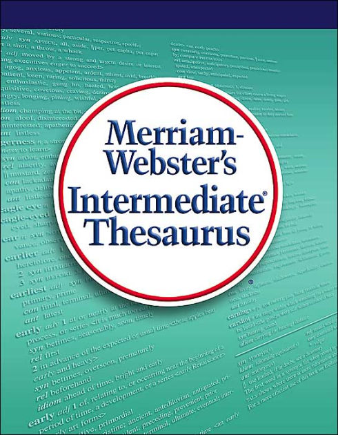 Merriam-Webster's Intermediate Thesaurus By Merriam-Webster, Hardcover ...