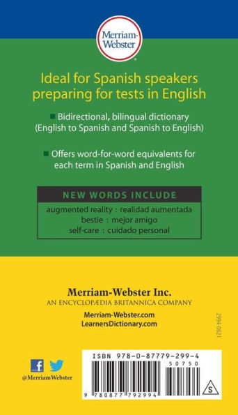 Merriam-Webster's Word-for-Word Spanish-English Dictionary