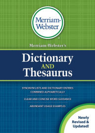 Title: Merriam-Webster's Dictionary and Thesaurus, Author: Merriam-Webster