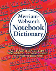 Title: Merriam-Webster's Notebook Dictionary, Author: Merriam-Webster